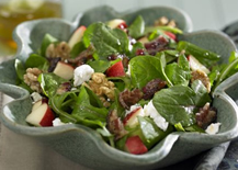 Apple Salad with Candied Bacon and Goat Cheese
